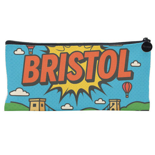 Bristol Pop Art - flat pencil case by Ms Doodle