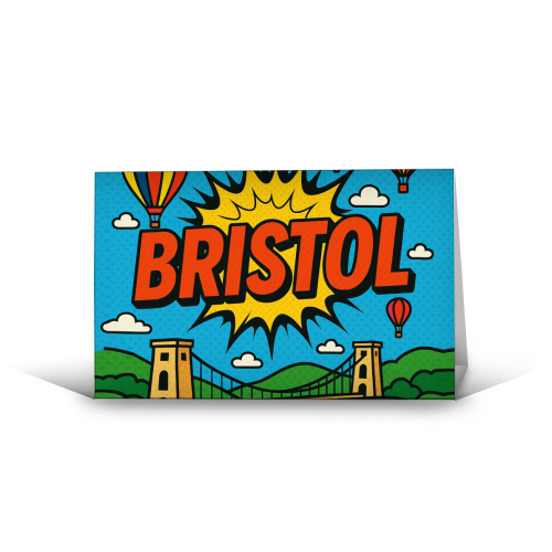 Bristol Pop Art - funny greeting card by Ms Doodle