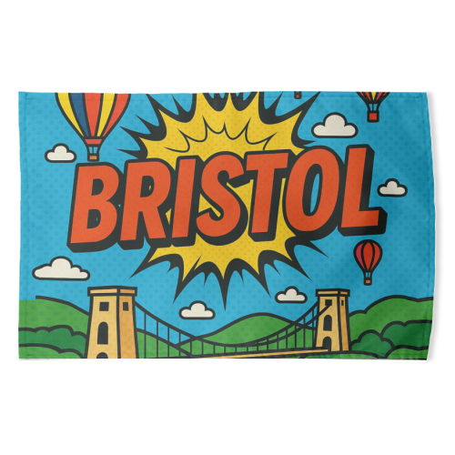 Bristol Pop Art - funny tea towel by Ms Doodle
