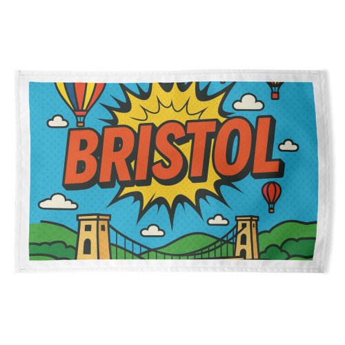 Bristol Pop Art - funny tea towel by Ms Doodle