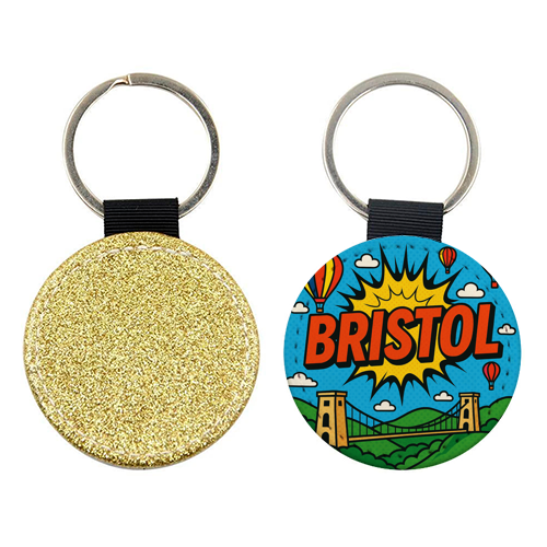 Bristol Pop Art - keyring by Ms Doodle
