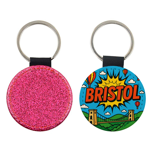 Bristol Pop Art - keyring by Ms Doodle