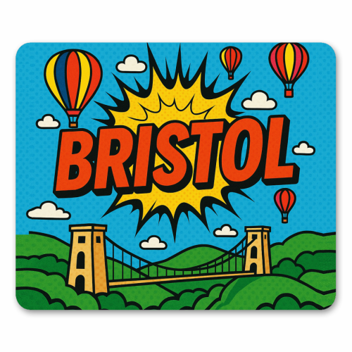 Bristol Pop Art - mouse mat by Ms Doodle