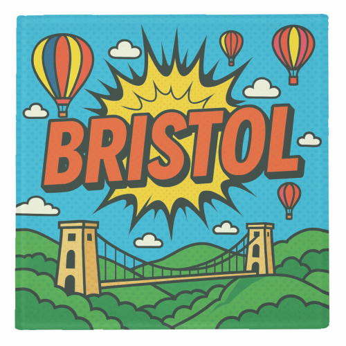 Bristol Pop Art - personalised beer coaster by Ms Doodle
