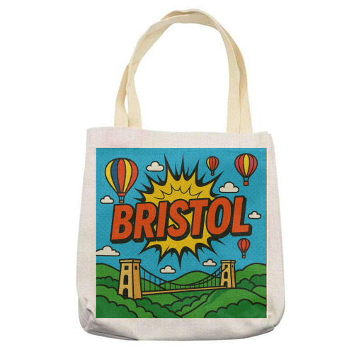 Bristol Pop Art - printed canvas tote bag by Ms Doodle