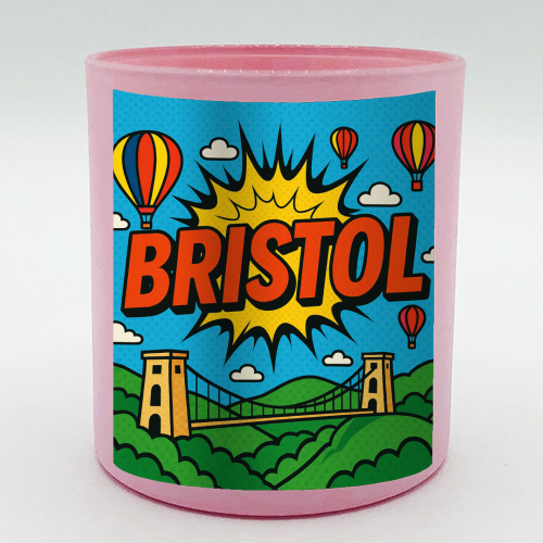 Bristol Pop Art - scented candle by Ms Doodle