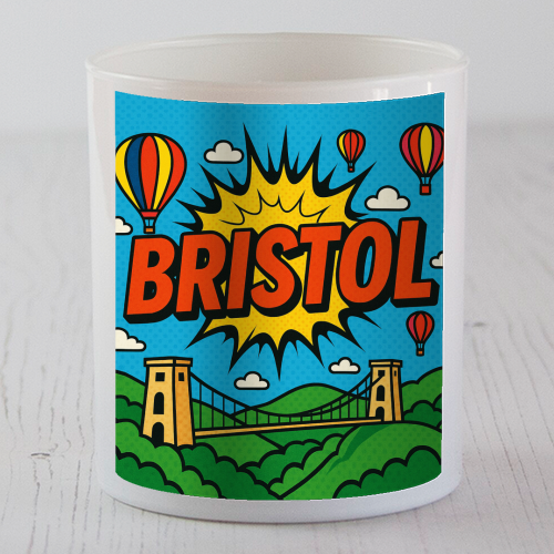 Bristol Pop Art - scented candle by Ms Doodle