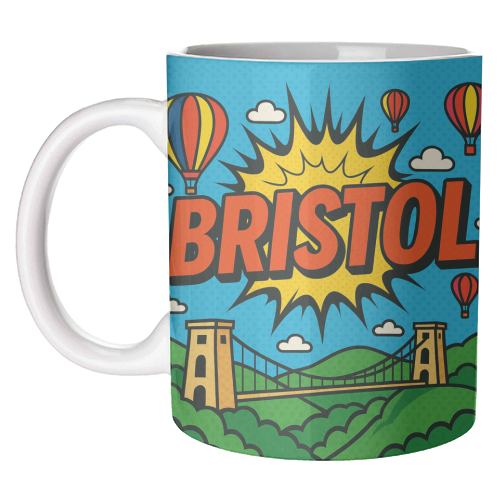 Bristol Pop Art - unique mug by Ms Doodle