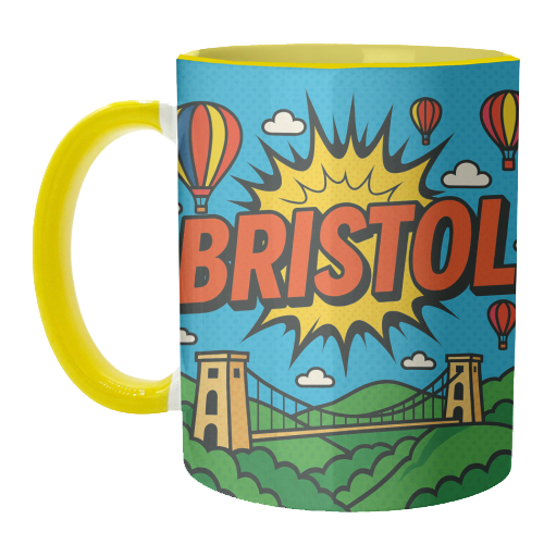 Bristol Pop Art - unique mug by Ms Doodle
