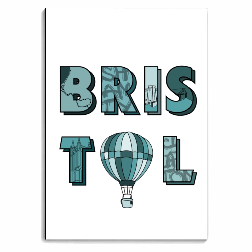 Bristol print - personalised A4, A5, A6 notebook by The Girl Next Draw