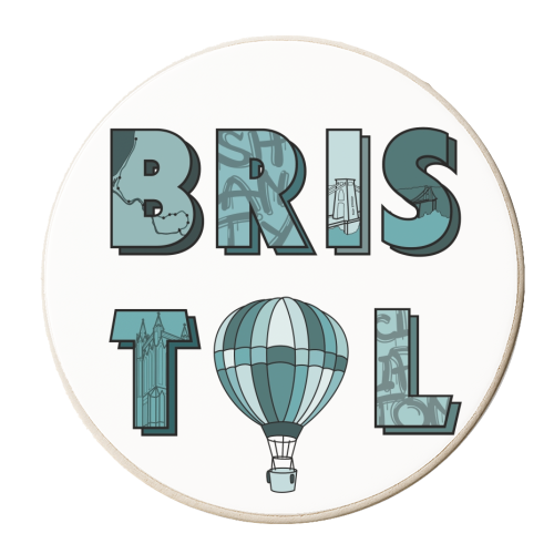 Bristol print - personalised beer coaster by The Girl Next Draw