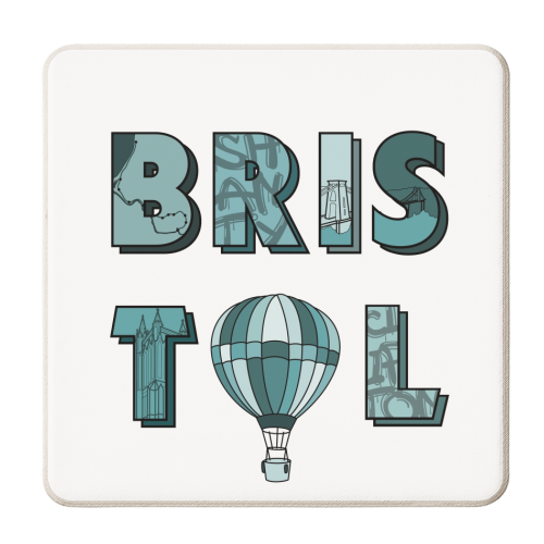 Bristol print - personalised beer coaster by The Girl Next Draw
