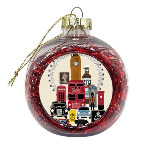 British Icon - xmas bauble by Simon