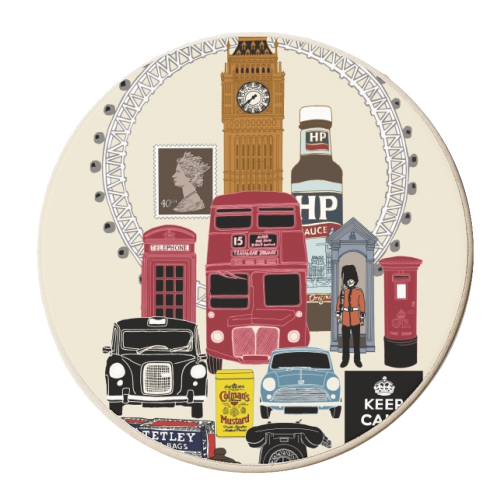 British Icon - personalised beer coaster by Simon