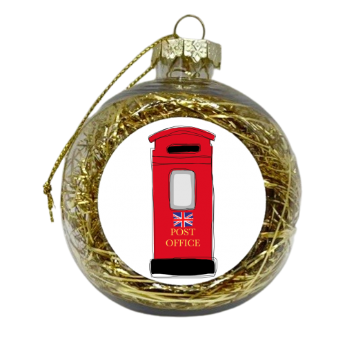 British Post Box - xmas bauble by Eloise