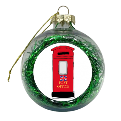 British Post Box - xmas bauble by Eloise