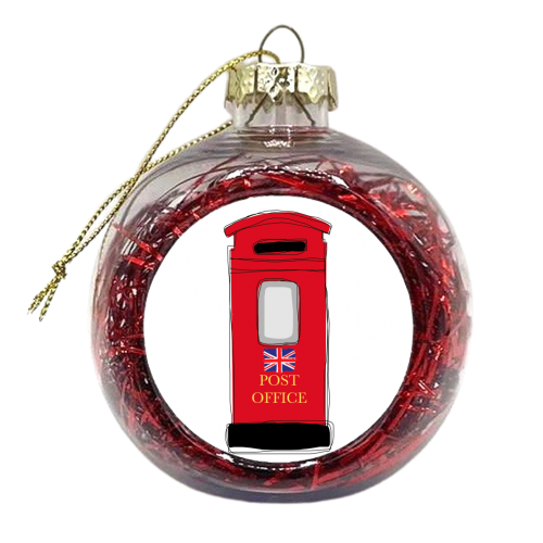 British Post Box - xmas bauble by Eloise