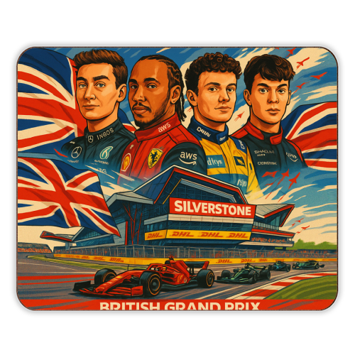 British Racing Drivers - designer placemat by Ms Doodle