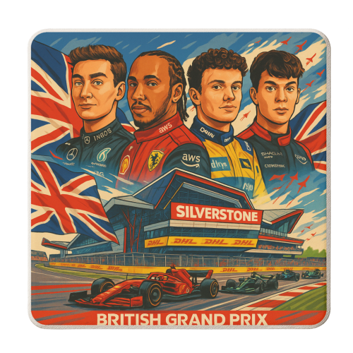 British Racing Drivers - personalised beer coaster by Ms Doodle