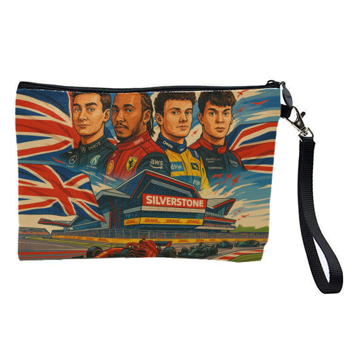 British Racing Drivers - pretty makeup bag by Ms Doodle