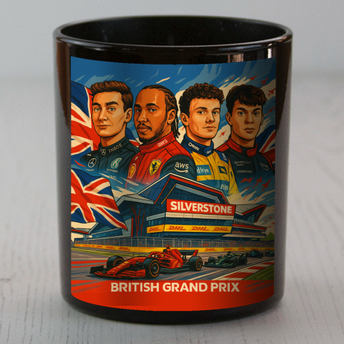 British Racing Drivers - scented candle by Ms Doodle