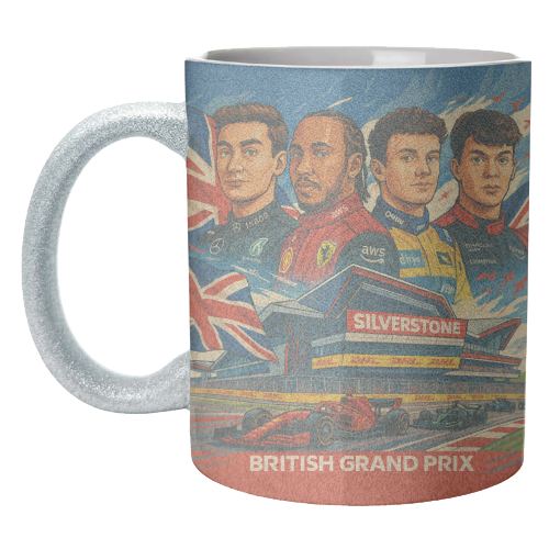 British Racing Drivers - unique mug by Ms Doodle