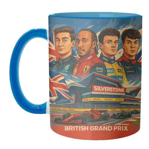 British Racing Drivers - unique mug by Ms Doodle