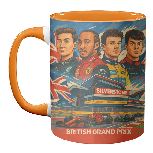 British Racing Drivers - unique mug by Ms Doodle