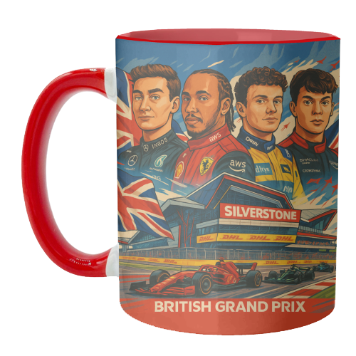 British Racing Drivers - unique mug by Ms Doodle