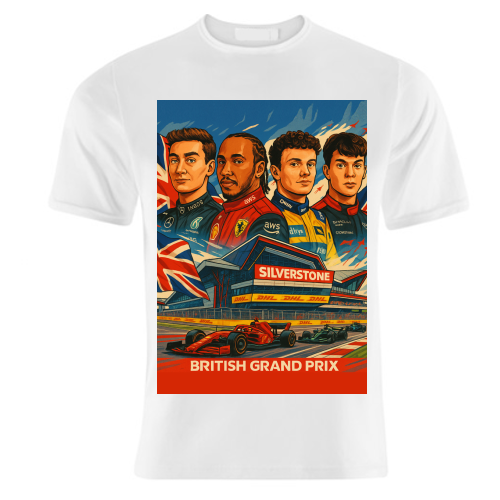 British Racing Drivers - unique t shirt by Ms Doodle