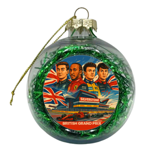 British Racing Drivers - xmas bauble by Ms Doodle