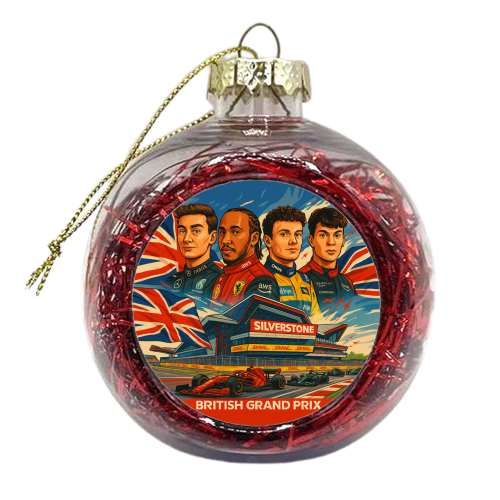 British Racing Drivers - xmas bauble by Ms Doodle