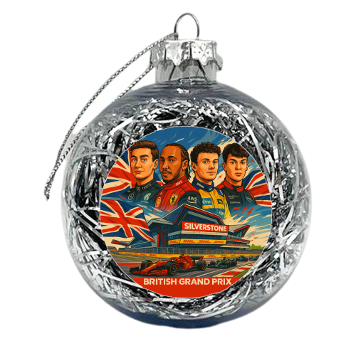 British Racing Drivers - xmas bauble by Ms Doodle