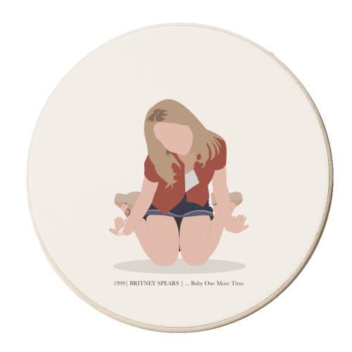 Britney Spears ...Baby One More Time - personalised beer coaster by Move Studio