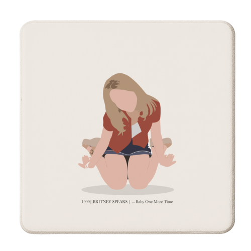 Britney Spears ...Baby One More Time - personalised beer coaster by Move Studio
