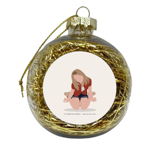 Britney Spears ...Baby One More Time - xmas bauble by Move Studio
