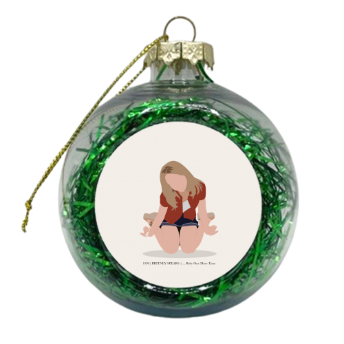 Britney Spears ...Baby One More Time - xmas bauble by Move Studio
