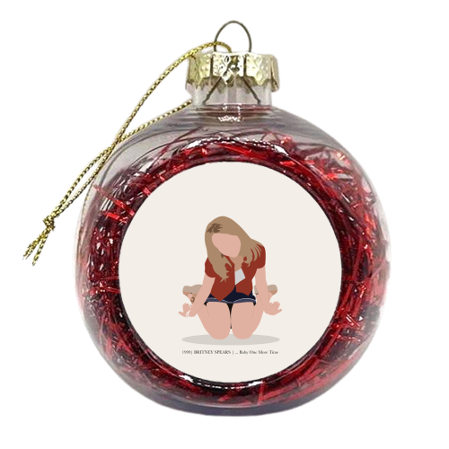 Britney Spears ...Baby One More Time - xmas bauble by Move Studio