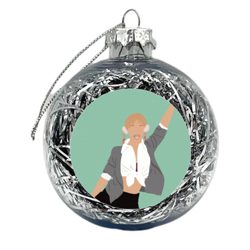 Britney Spears - xmas bauble by Cheryl Boland