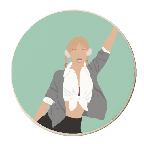 Britney Spears - personalised beer coaster by Cheryl Boland