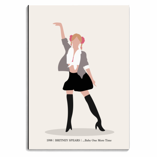 Britney Spears Time Fan Art - personalised A4, A5, A6 notebook by Move Studio