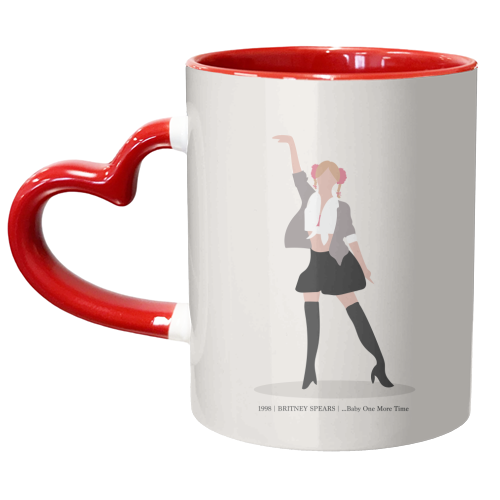 Britney Spears Time Fan Art - unique mug by Move Studio
