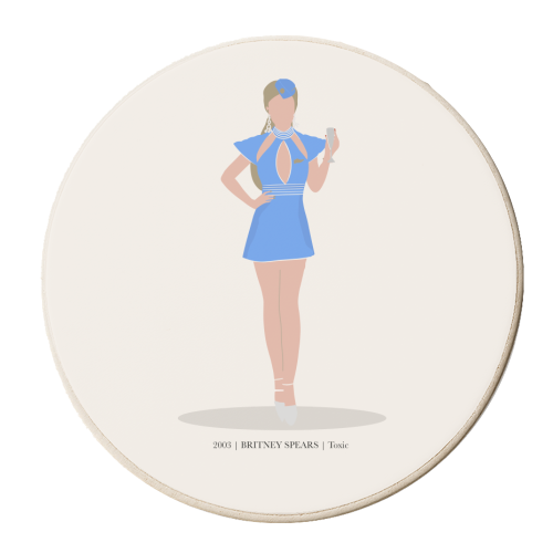 Britney Spears Toxic Music Pop Culture - personalised beer coaster by Move Studio
