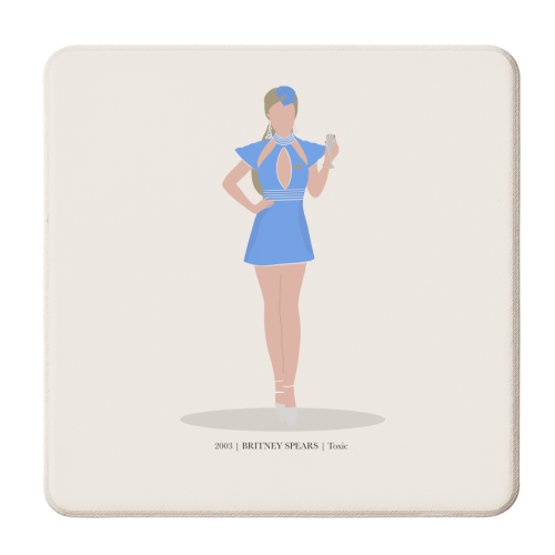 Britney Spears Toxic Music Pop Culture - personalised beer coaster by Move Studio