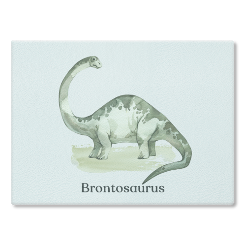 Brontosaurus - glass chopping board by Gal Design