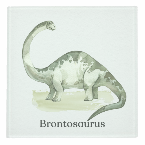Brontosaurus - personalised beer coaster by Gal Design