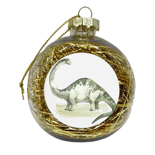 Brontosaurus - xmas bauble by Gal Design