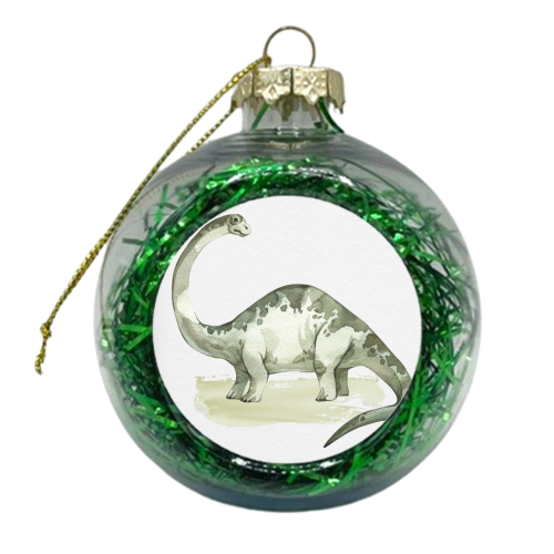 Brontosaurus - xmas bauble by Gal Design