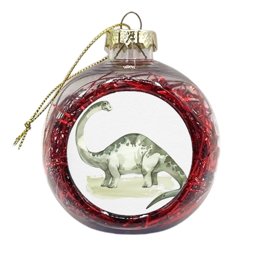 Brontosaurus - xmas bauble by Gal Design