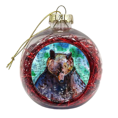 Brown bear - xmas bauble by Aleshka K